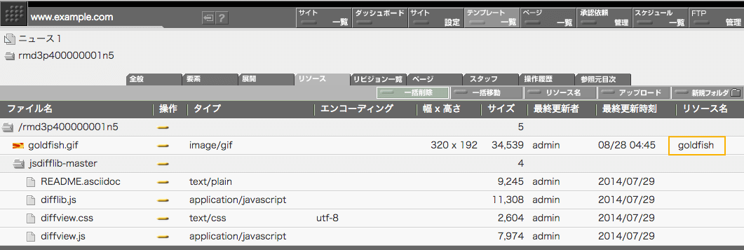 テンプレートリソース テンプレートリソース