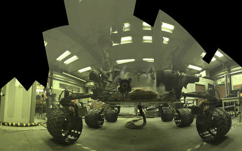 PIA19810: Test Rover at JPL During Preparation for Mars Rover's Low-Angle Selfie 

