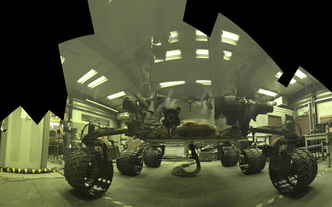 PIA19810: Test Rover at JPL During Preparation for Mars Rover's Low-Angle Selfie 

